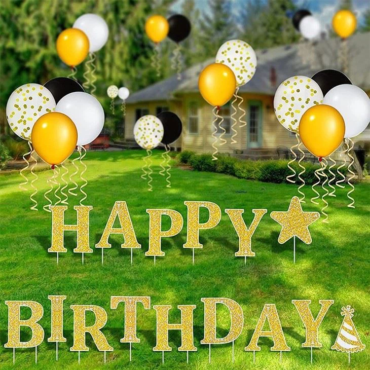 Celebration Yard Signs With Stakes